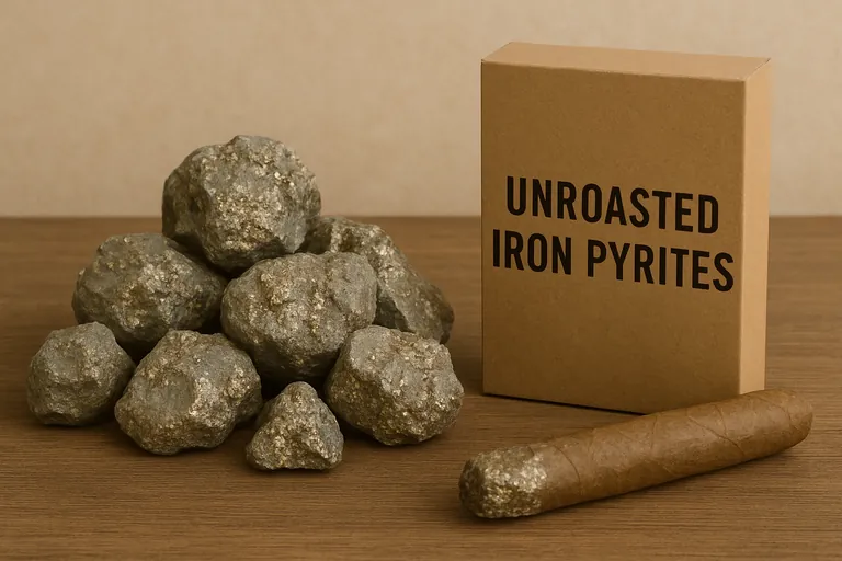 Unroasted iron pyrites